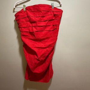 Anthropologie Soleil Vibrant Red Dress – Women’s XL – EUC